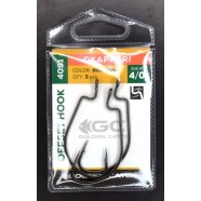 Гачки для лову риби, GC Offset Okkapari 4091, 3шт/уп, колір BN, №4/0